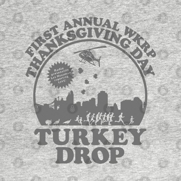 First Annual WKRP Thanksgiving Day Turkey Drop // Retro Style Design by Sikometholiy